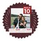 Dark Red Suede Mat Board for 12x16 Frames - Fits 11x14 Photos